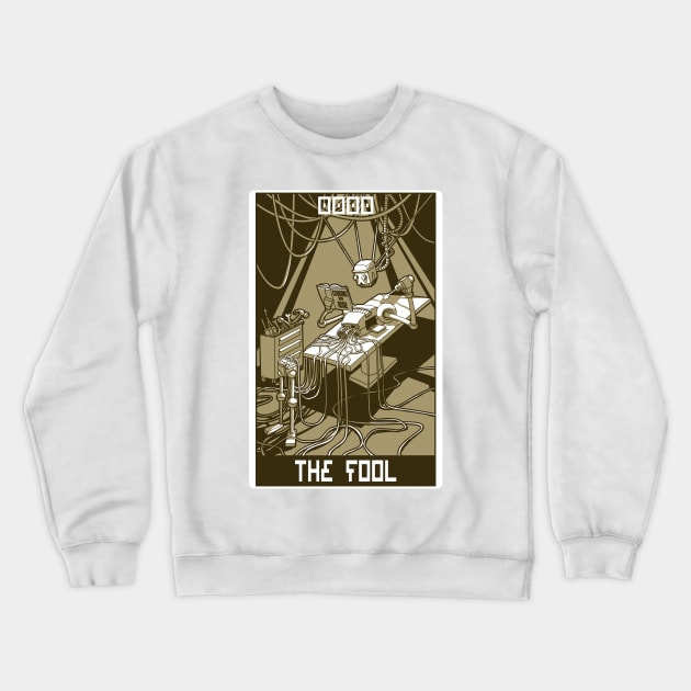 Robo Tarot: The Fool v2 Crewneck Sweatshirt by PeterTheHague